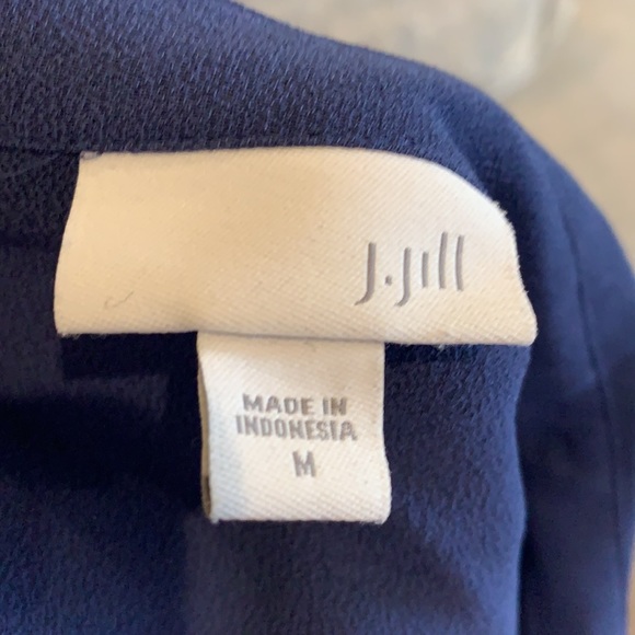 JJill blue rayon button up - Picture 4 of 4